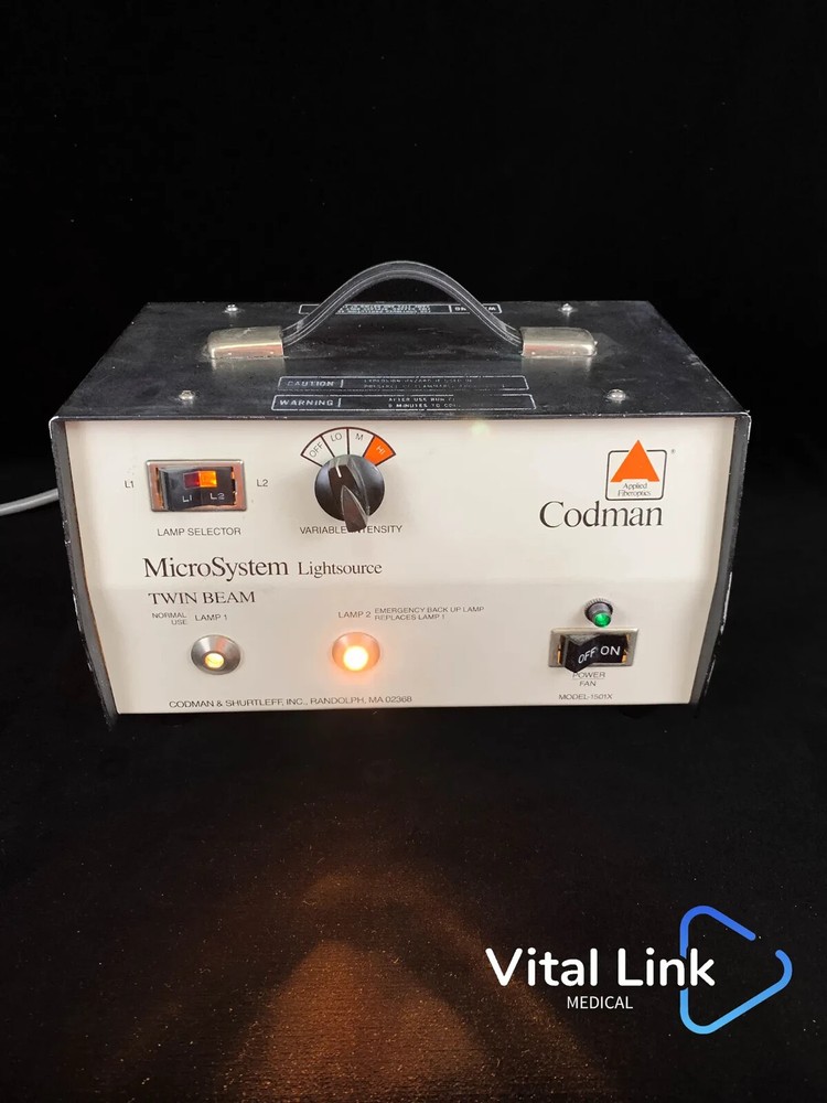 Codman MicroSystem Light Source Twin Beam Model 1501X 24-3054