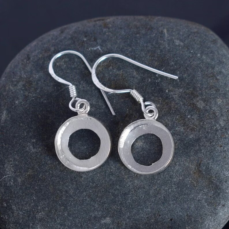 Solid 925 Silver Blank Round Bezel Cup Setting Base Handmade Earring Supplies