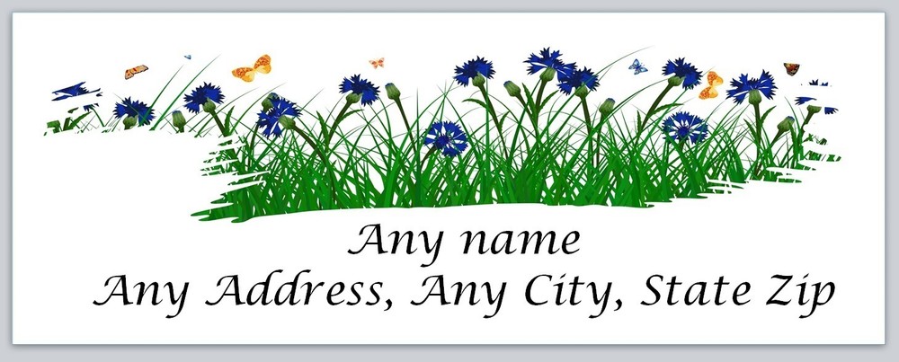 Personalized Address labels Spring Flowers  (c 608)
