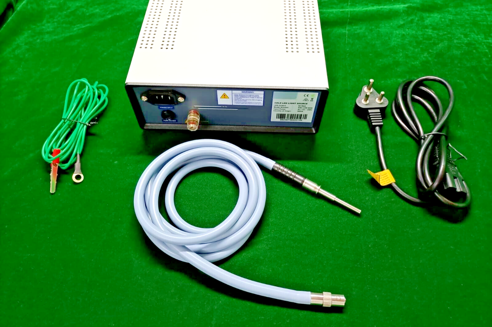 Laparoscopic Cold LED Light Source 80 Watt with Fiber Optic Cable Best Quality