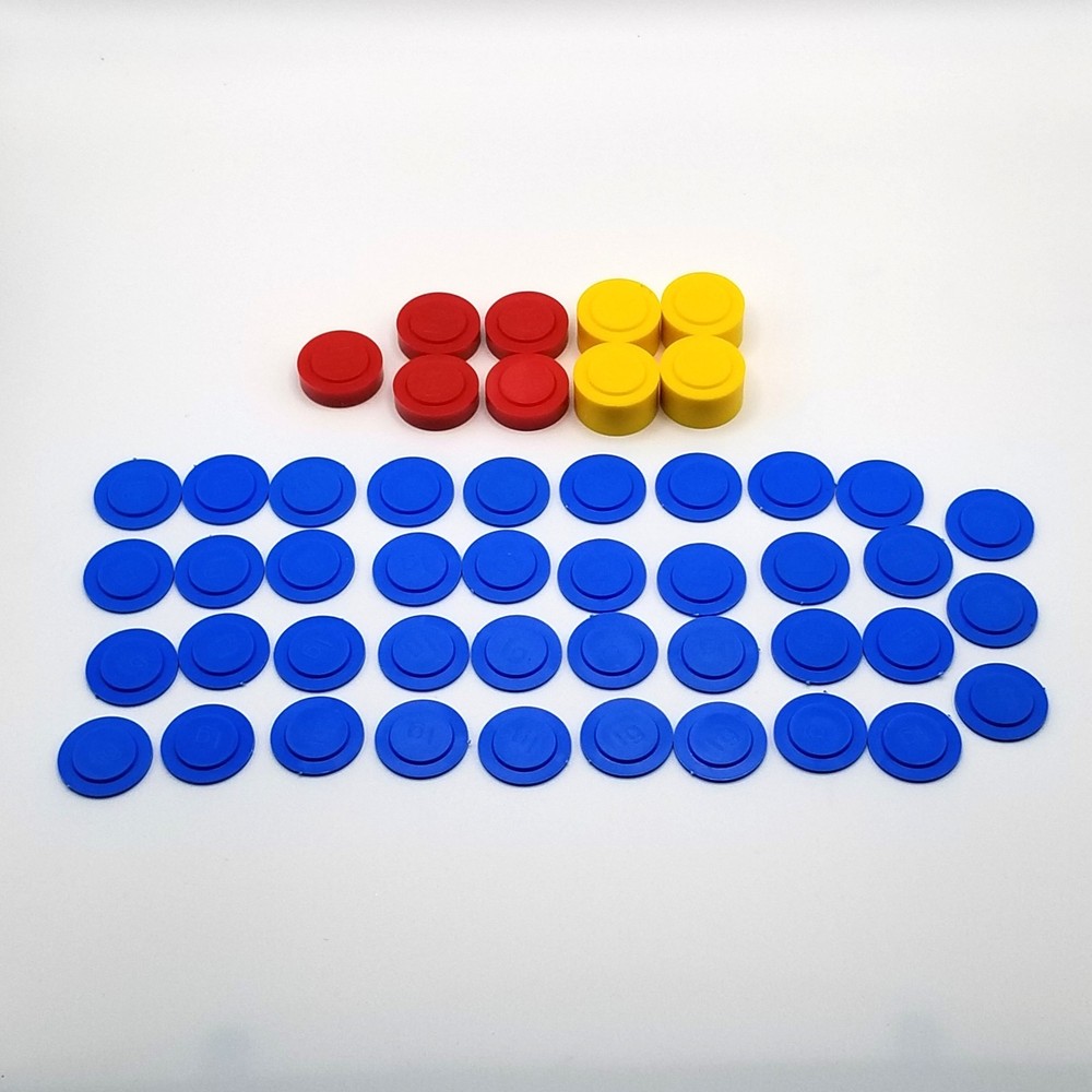 48pc Plastic Gram Weight Set 1g 5g 10g Stackable Math Science Manipulative