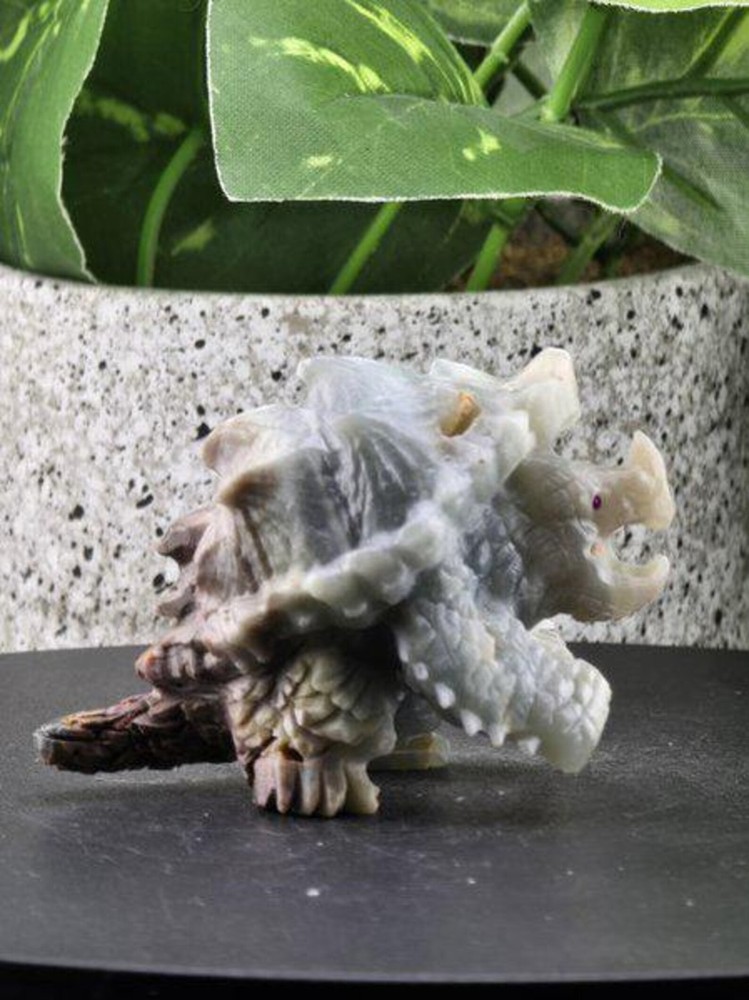 NATURAL AMAZONITE CARVED SNAPPING TURTLE TORTOISE