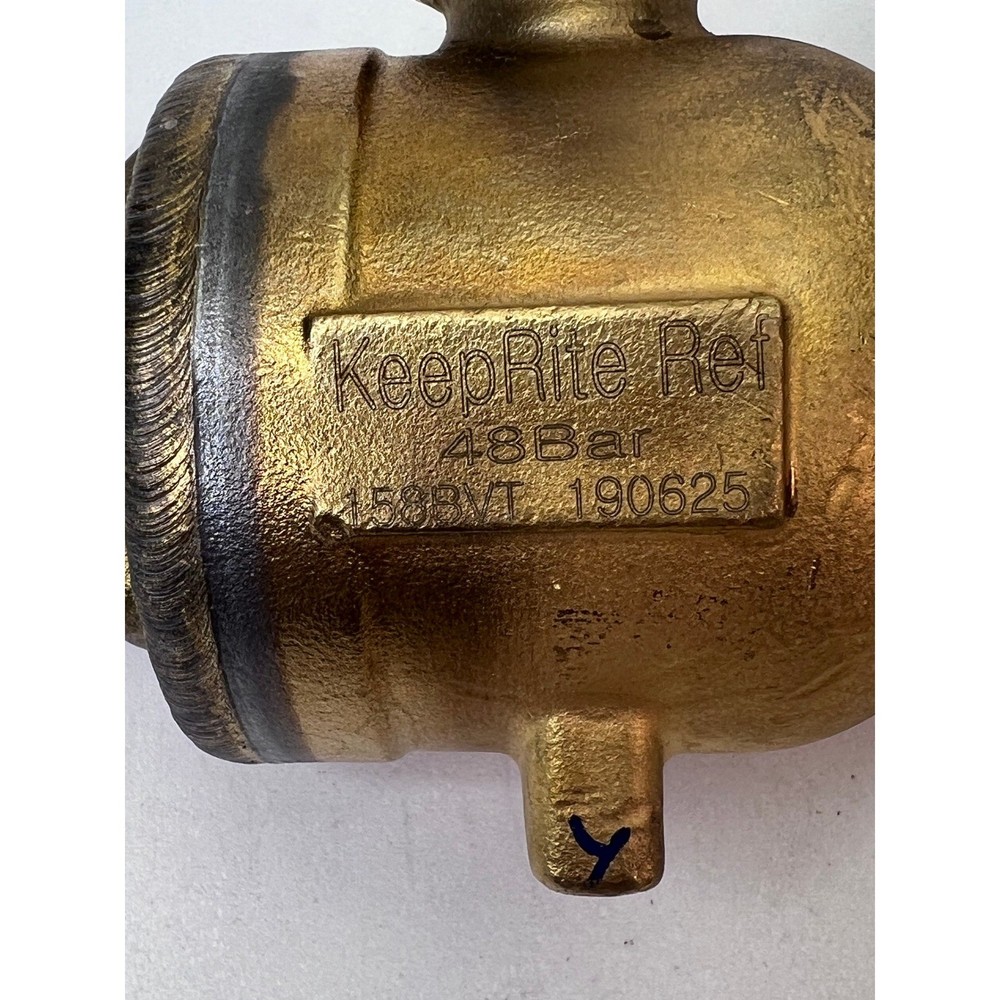 KeepRite Ref 48 Bar 158BVT Refrigeration Ball Valve 700PSIG Copper