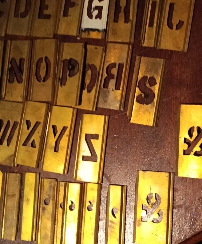 96 PC 2 Sets Brass Letter and Number Stencils- plus