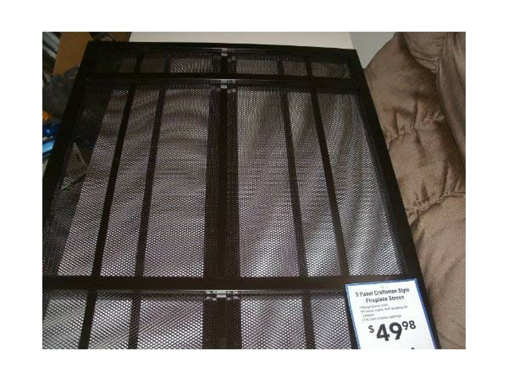 Pleasant Hearth Mission Style 3-Panel Fireplace Screen