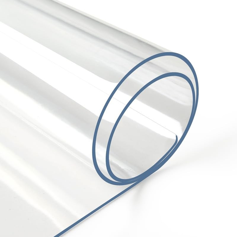2mm Thick Clear Table Cover Protector 36 x 36" x 60" (Rectangular) Clear 2mm
