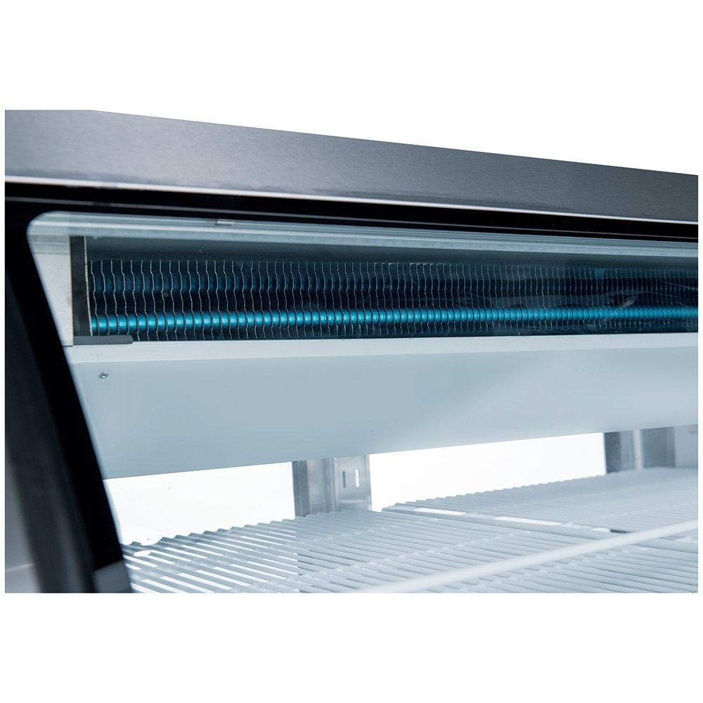 Deli case 64" Gravity Coil. S/S, installed casters