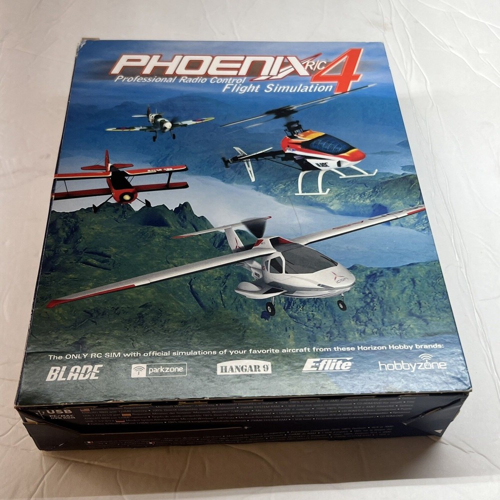 Phoenix R/C 4 Professional RC Flight Simulation 2012 EMPTY BOX ONLY DAMAGED PICS