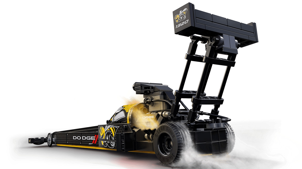 Lego Mopar Dodge SRT Top Fuel Dragster and 1970 Dodge Challenger T/A 76904 New