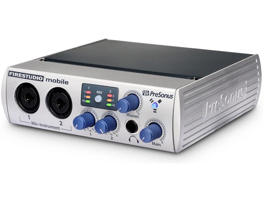 PreSonus FireStudio Mobile FireWire Audio Interface, MIDI/S/PDIF, 8 In, 2 Mic