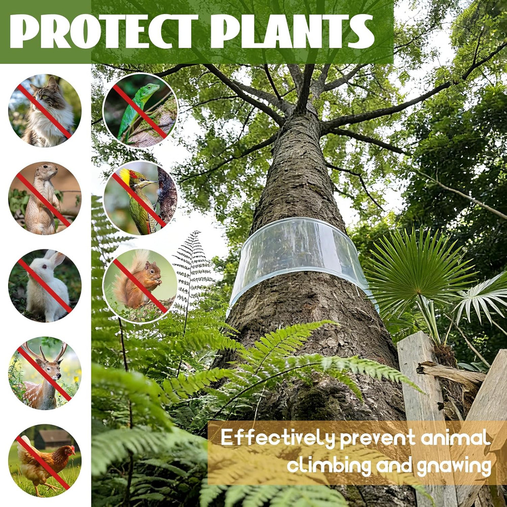 Iguana Tree Wrap, Tree Trunk Protector Guard PET Plastic Thickened Tree-Safe Gua