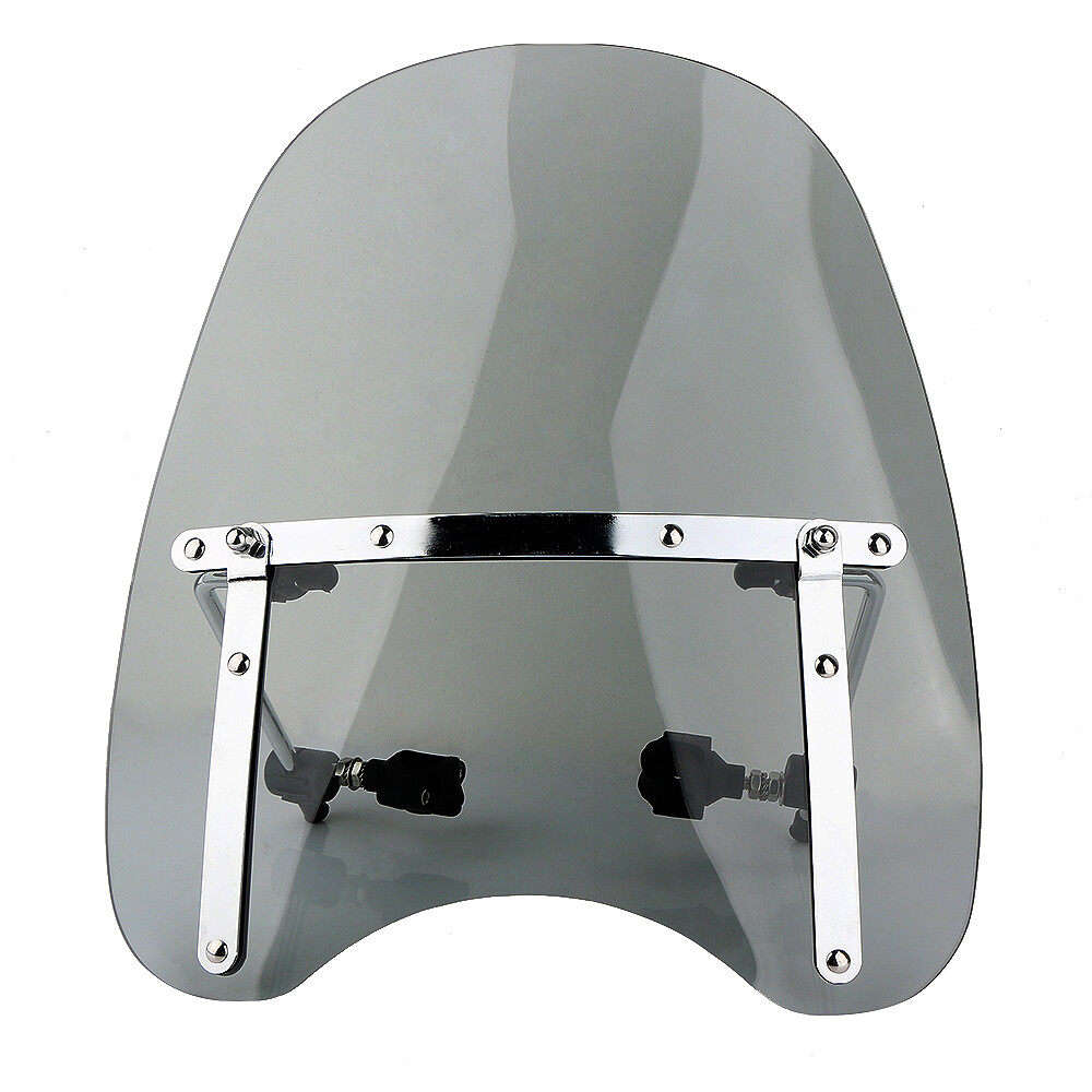 US Large Motorcycle Windshield Wind Screen Deflector bike Windscreen Universal