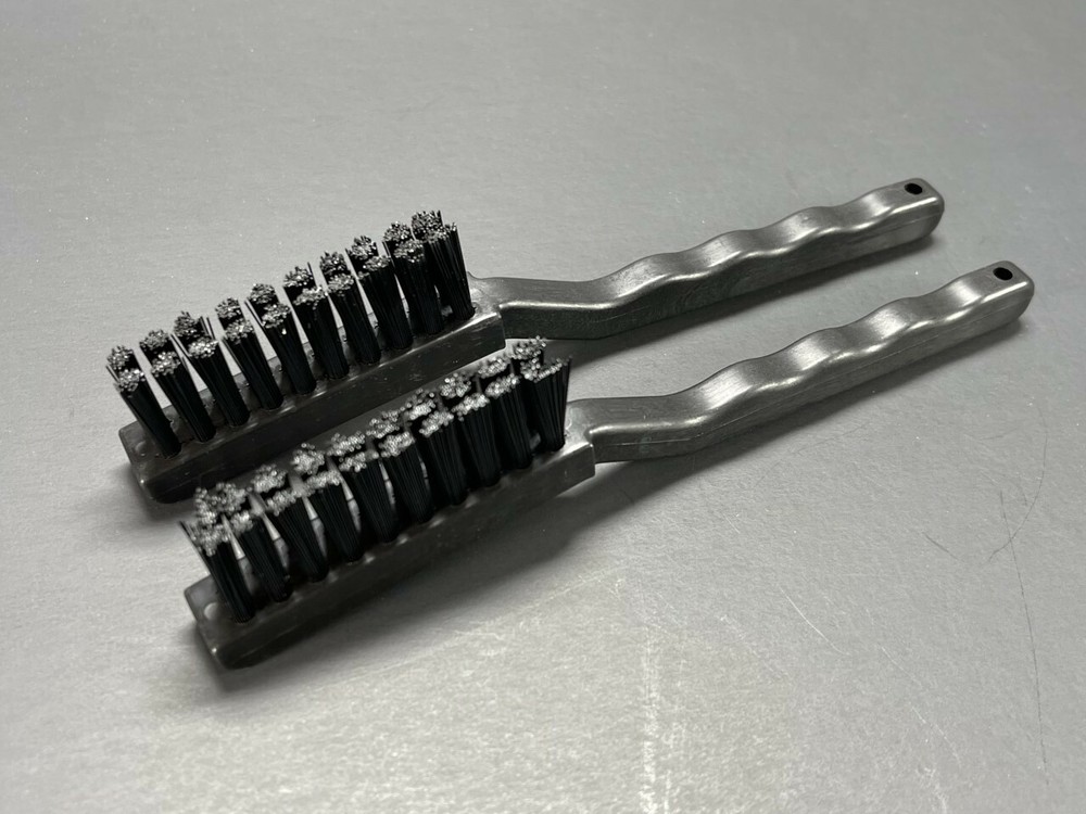 2Pcs Black Handle computer PCB Rework ESD Anti Static Brush Cleaning Tool