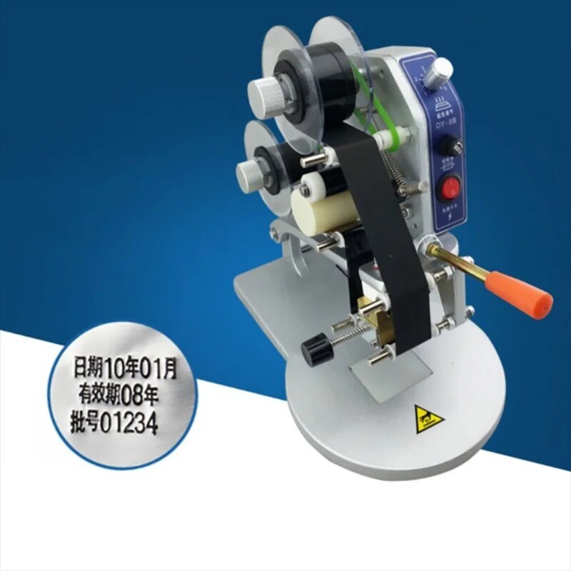 DY-8 Hand Press Ribbon Code Printer Hot Stamping Printers Date Coding Machine