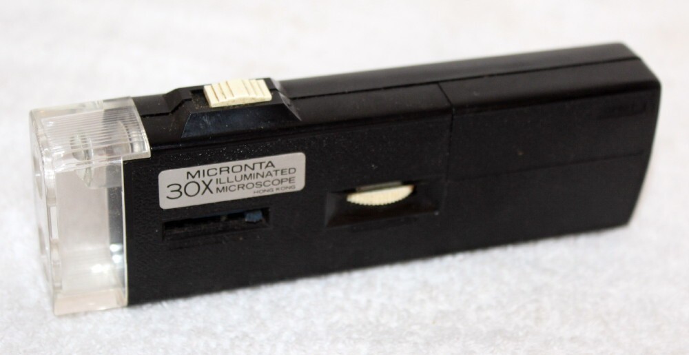 Vintage Micronta 30X Illuminated Microscope ~ **WORKING**