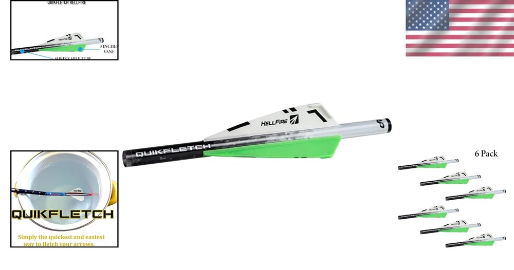 Transform Your Arrows with NAP Quikfletch Hellfire 2" Vanes - Easy & Effective