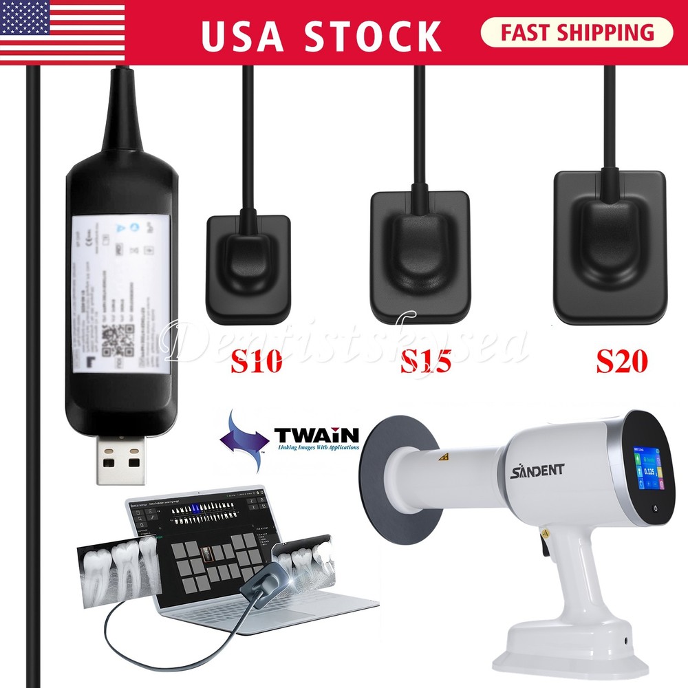 USA Dental Handheld X-rays Unit Machine +Scatter Shield/Sensor
