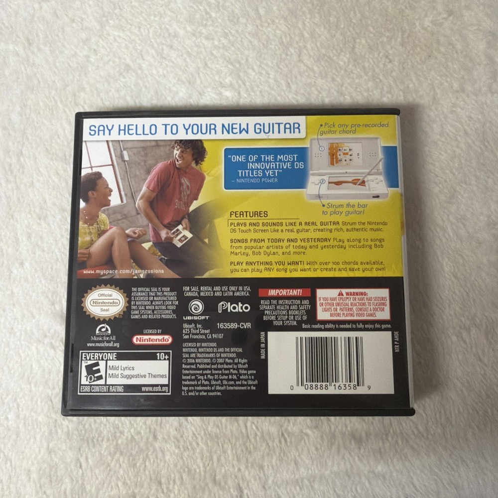 Jam Sessions Nintendo DS Case and Insert Only