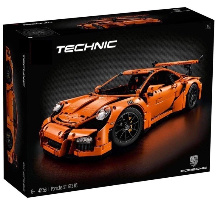Porsche 911 GT3 RS Technic Orange 42056 Mock High Quality Building Blocks 2704pc