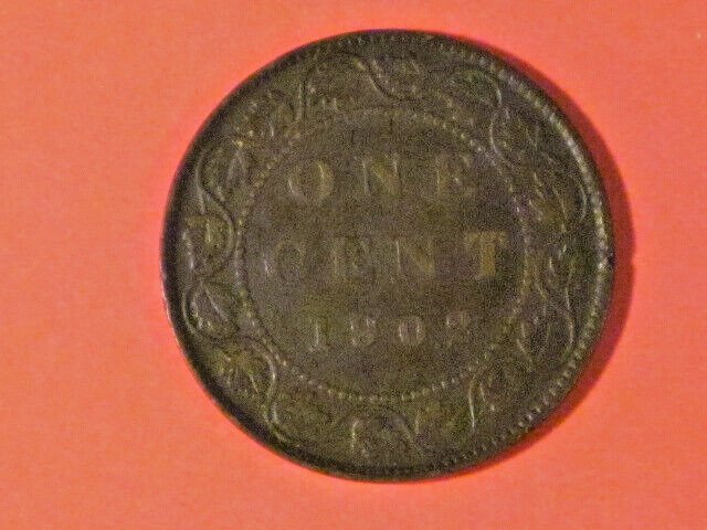***  1902 One Cent - Canada - KM# 8  Very nice