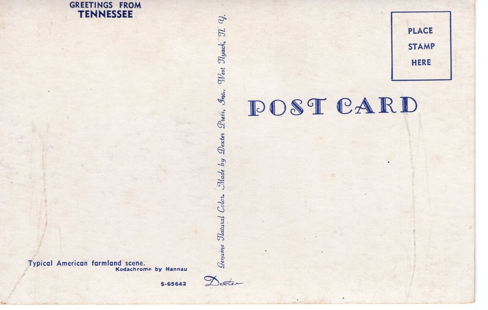 GREETINGS FROM TENNESSEE - PC3468