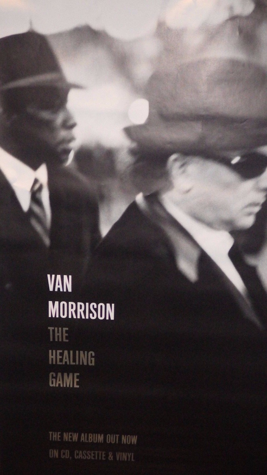 BUS SHELTER 40x60 POSTER~Van Morrison The Healing Game 1997 Original NOS Vintage