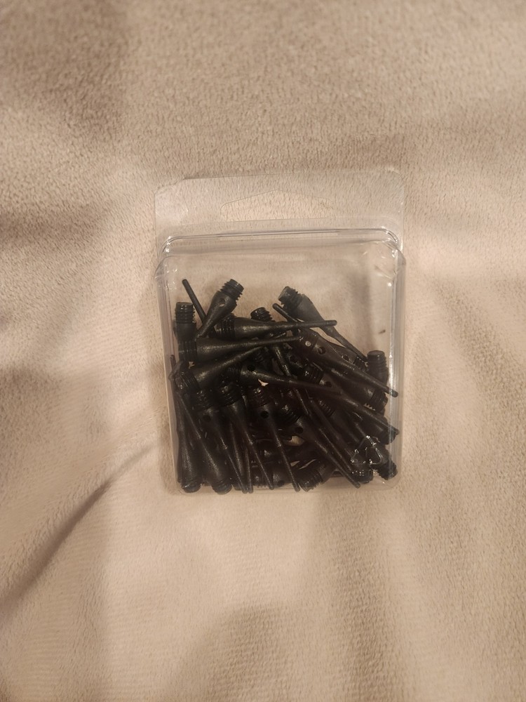 Soft Tip Dart Points Black Replacement Tips Electronic Dartboard 2BA Thread 50