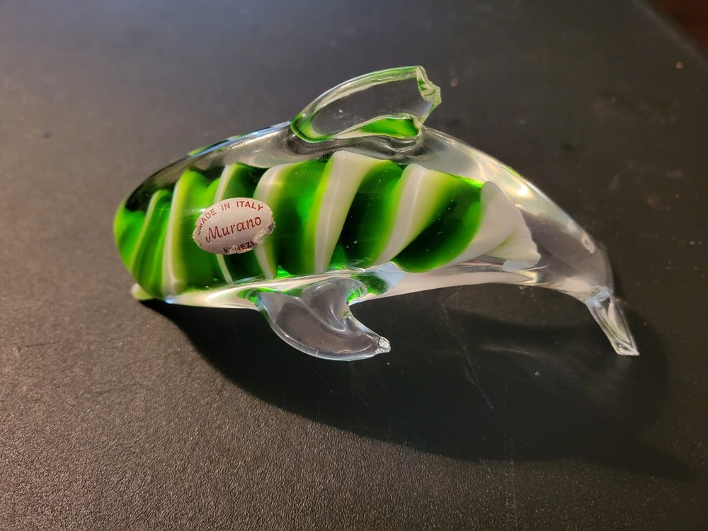 murano glass dolphin