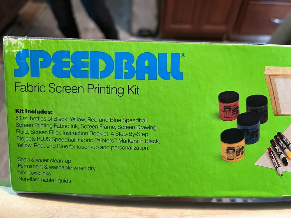 Speedball Fabric Screen Printing Kit with Screen Frame and More Open Box