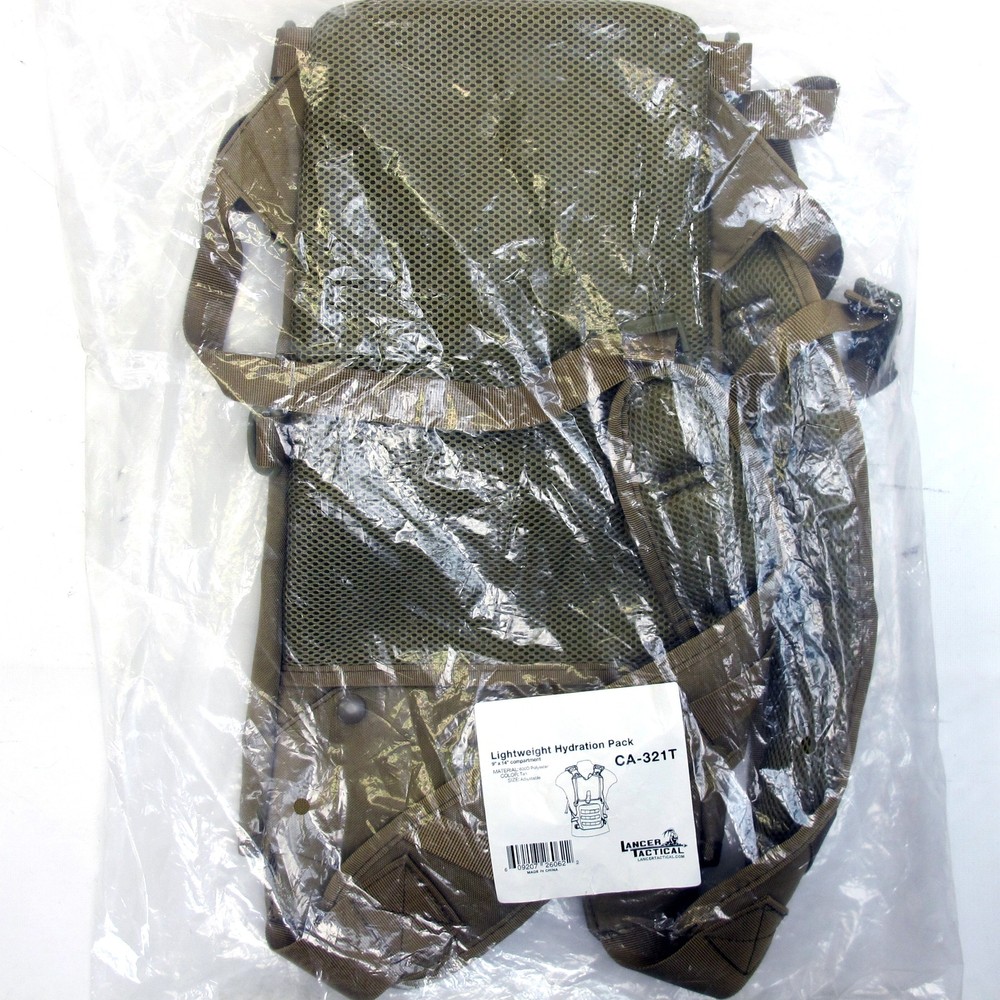 Lancer Tactical CA-321T Lightweight Airsoft Hydration Pack (Tan)