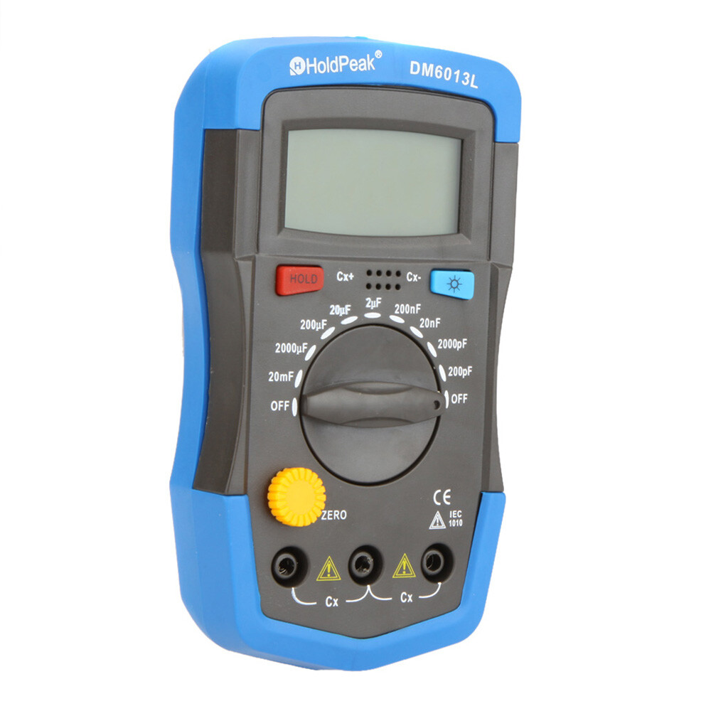 1x DM6013L Handheld Digital Capacitance Meter Capacitor w/ LCD Backlight K8B6