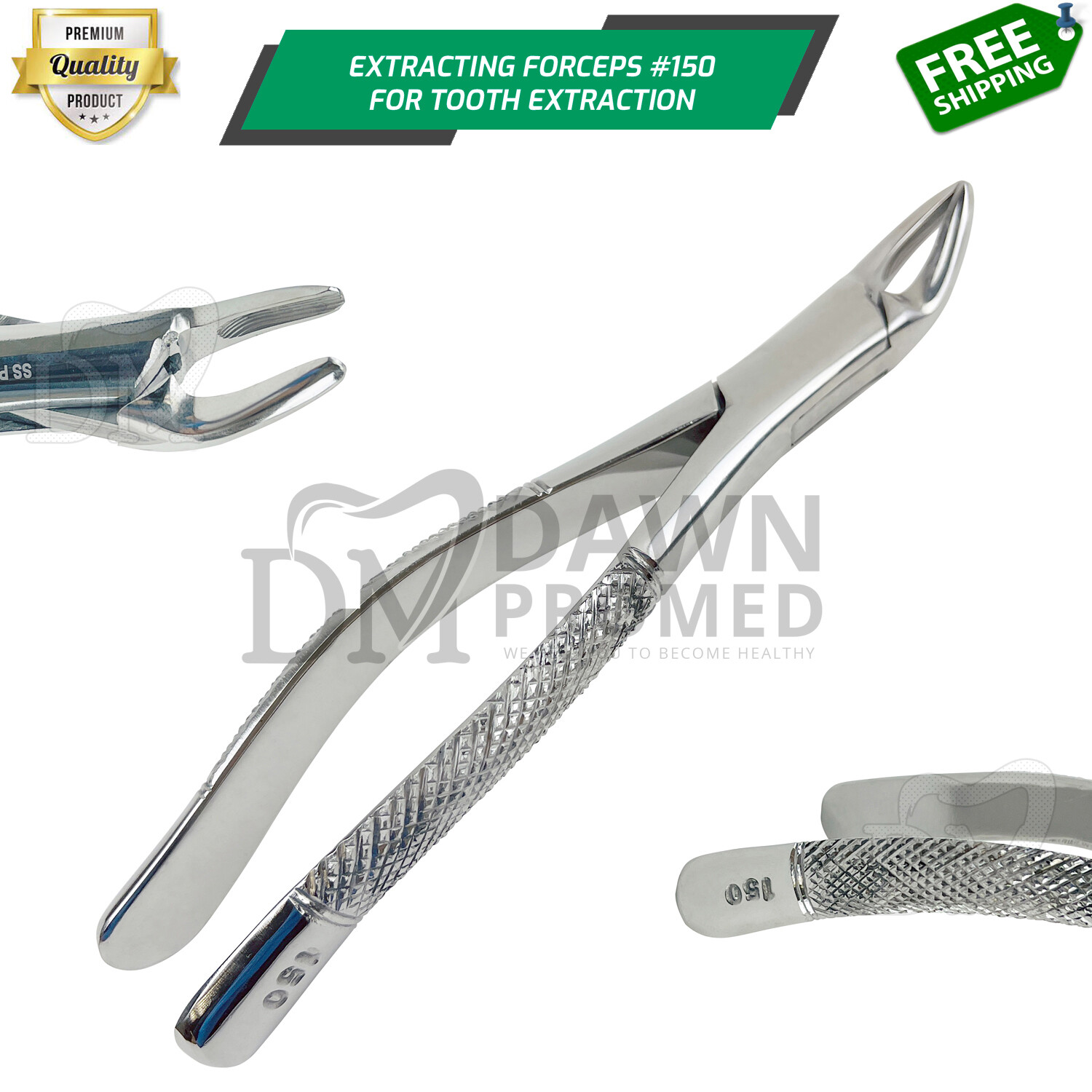 Dental Universal Extracting Forceps 150 for Upper Incisors Root Teeth Surgical