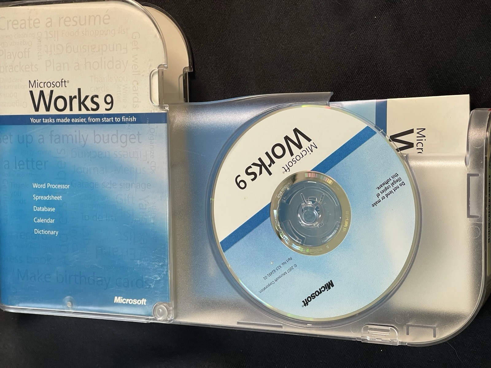 Microsoft Works 9 for PC CIB CD+Manual 2007
