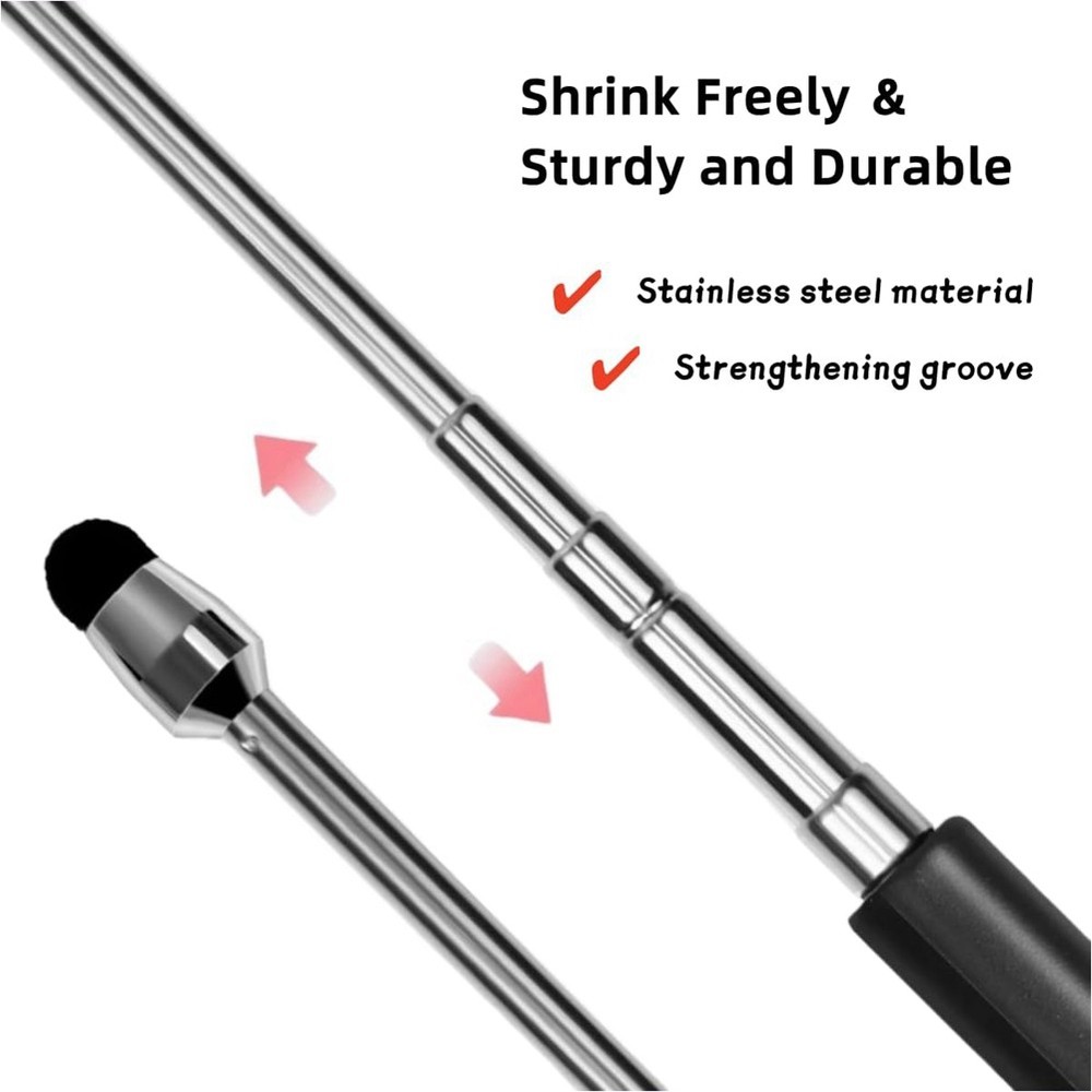Stylus Pen Retractable Pointer Stick & Stylus with Special Flocking Tip7565