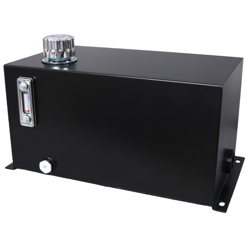 10 Gallon Hydraulic Fluid Tank Steel Reservoir Strainer Gauge Tractor Truck