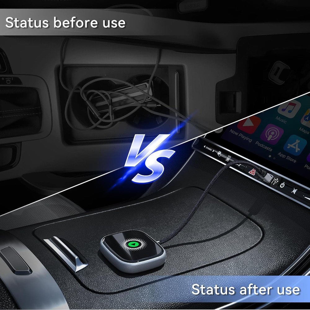 Wireless CarPlay Adapter USB Dongle For iPhone Apple Wireless Carplay Plug &Play