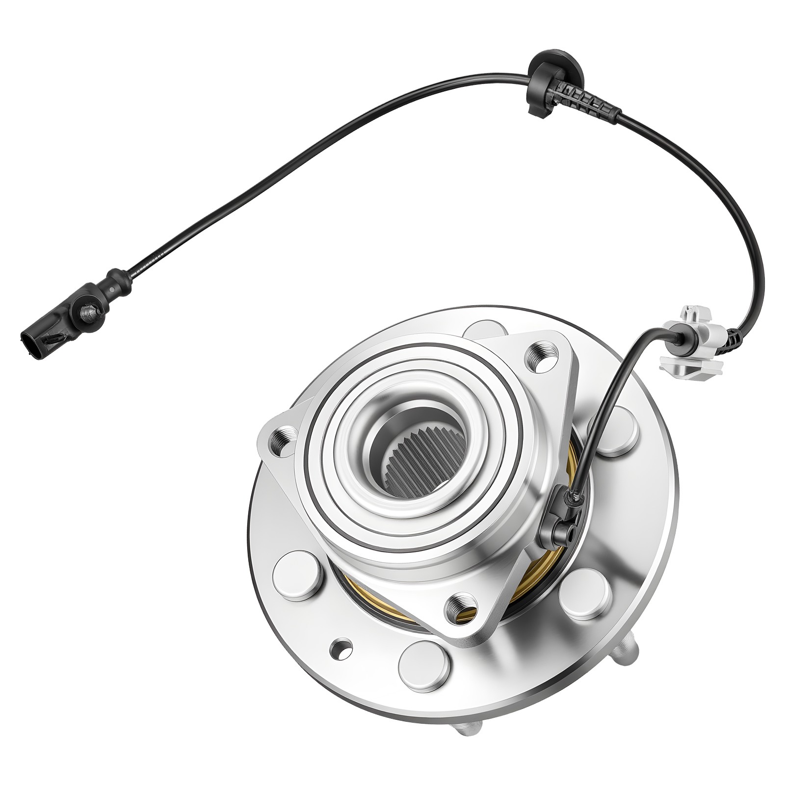 2PCS 4WD Front Wheel Bearing Hubs for 1999-2014 Chevy GMC Silverado Sierra 1500