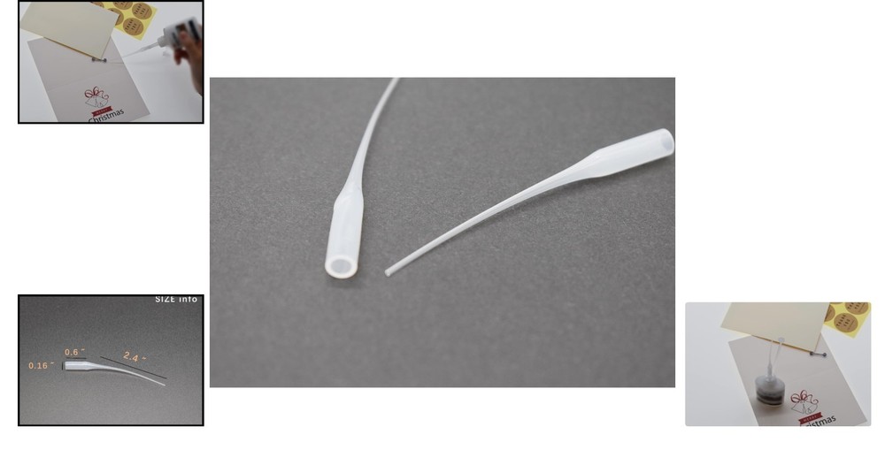 200 Glue Applicator Nozzle Tips - Trimmable, Precision Tips for Crafts & Models