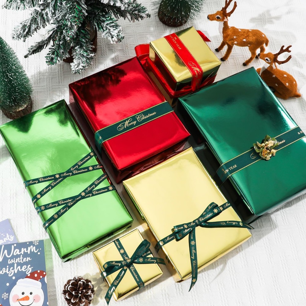 Golden Metallic Wrapping Paper,Solid Color Paper,Gift Wrapping...