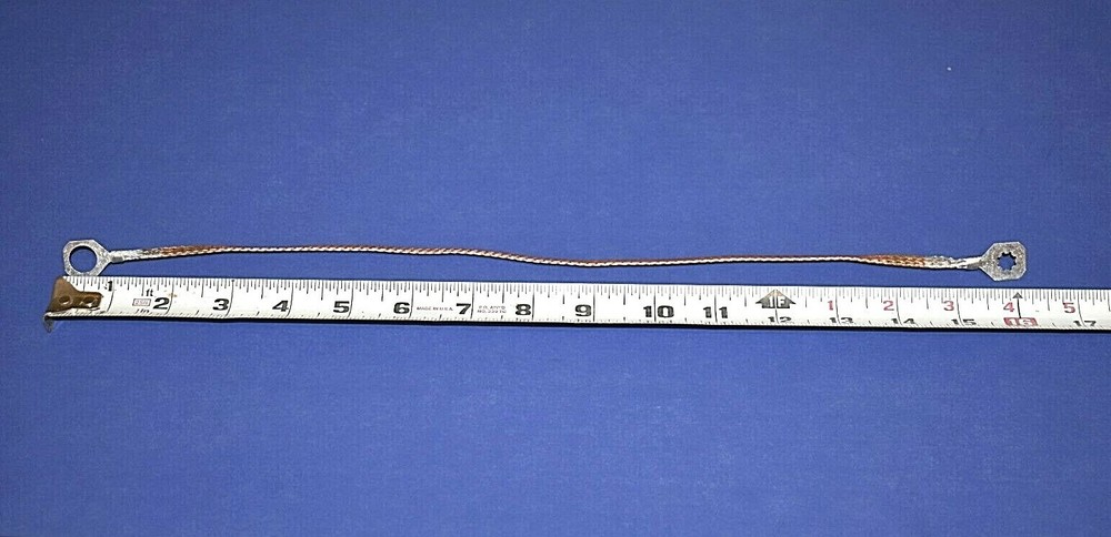 Universal Multi-Use 16" (40.5mm) Braided Copper Bonding Strap Grounding Cable