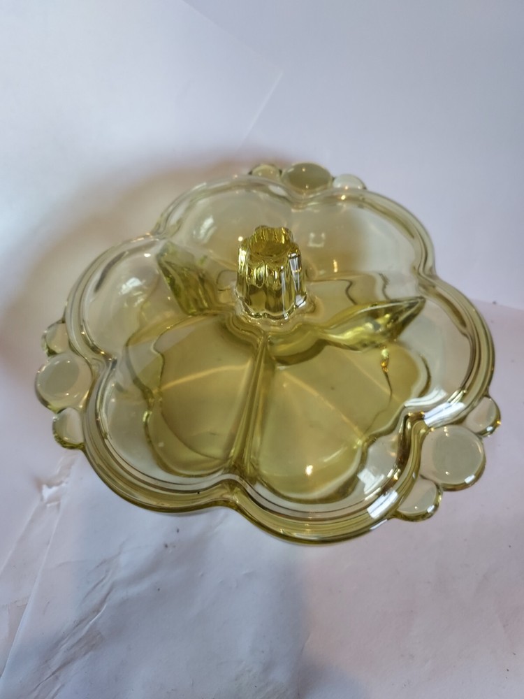 Duncan Miller MCM Green Lidded 3 section Dish