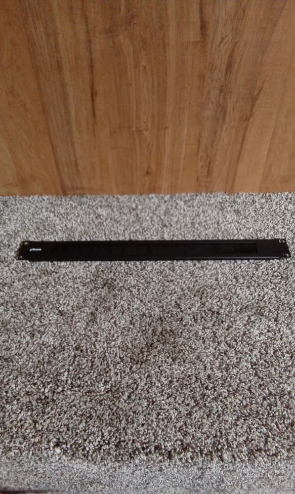 4 Pack - 19" 1U Rack Mount Network Cable Brush Panel Bar