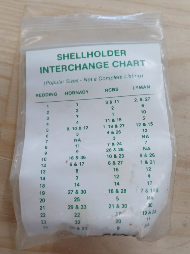 Redding Extended Shellholder No 12 Part # 11512 (38 Spl/.357 Mag 357) NOS