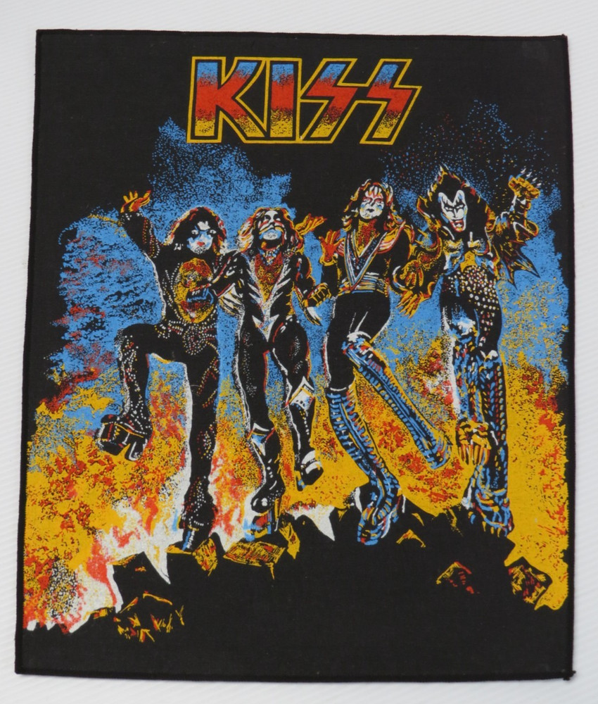 KISS DESTROYER ALBUM COVER BACKPATCH 1980'S UK RELEASE