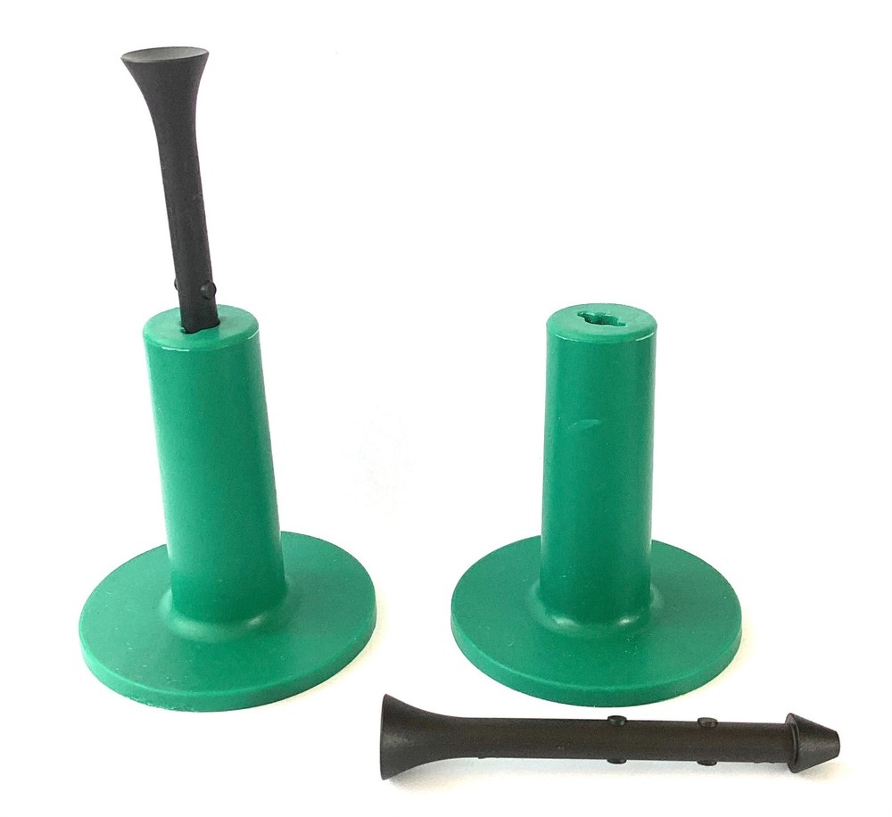 2 DuraSpike Adjustable Practice Golf Tees Like Fiberbuilt Driving Range Mat Tee