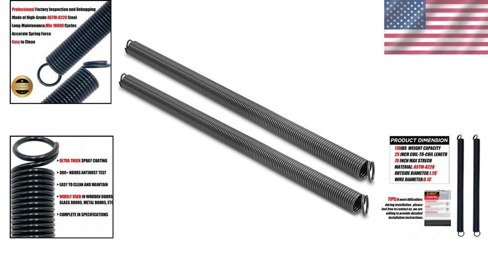 Electrophoresis Black Coated Springs - Pair