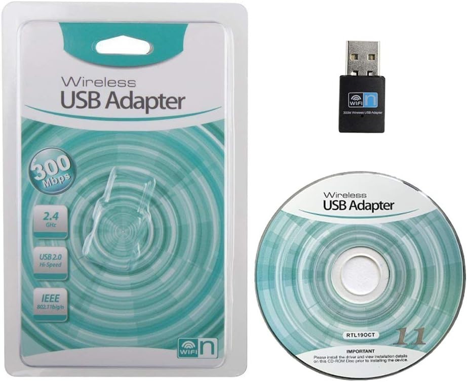 Versatile 300Mbps USB WiFi Adapter - Compatible with Multiple Operating Systems