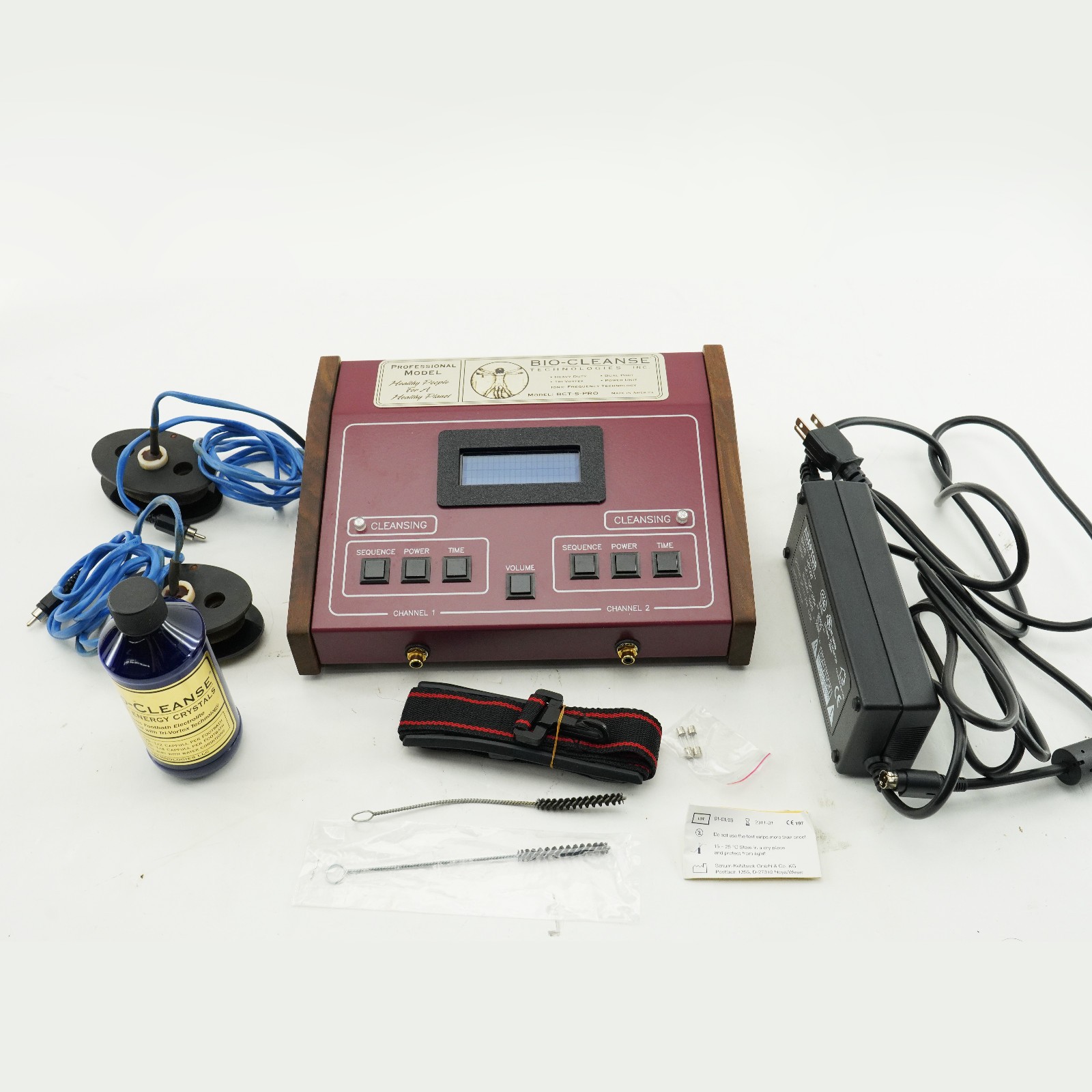 Bio Cleanse Tech Professional Foot Bath Detox Kit RARE detoxification