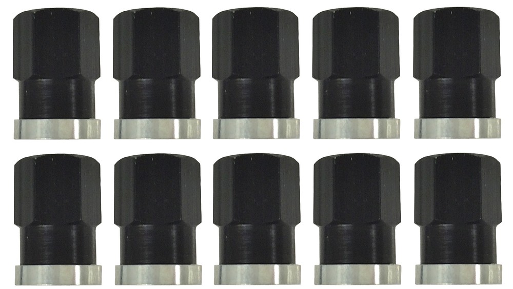 Winters Quick Change Short Black Gear Cover Nut Kit #1629