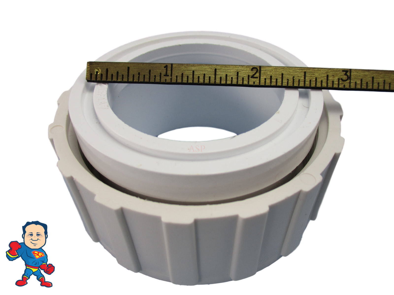 Hot Tub Spa 2" Heater or Pump Union Gasket Combo (1) 2 1/2" Lip & (1) 2 5/8" Lip